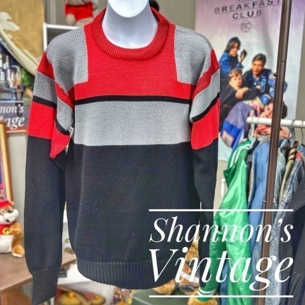 Meister VNTG 1980s sz small crew neck sweater A31